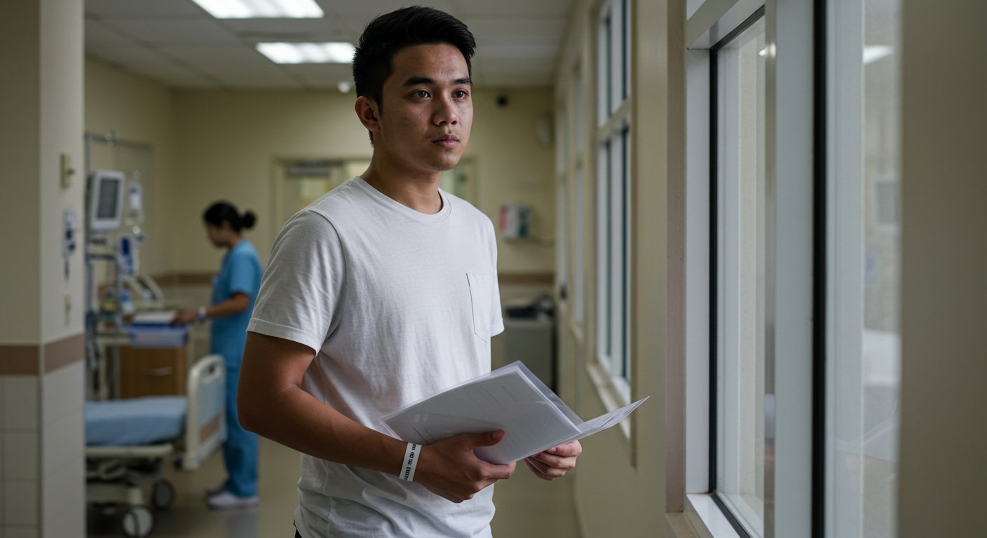 Lelaki risau keluarga sakit