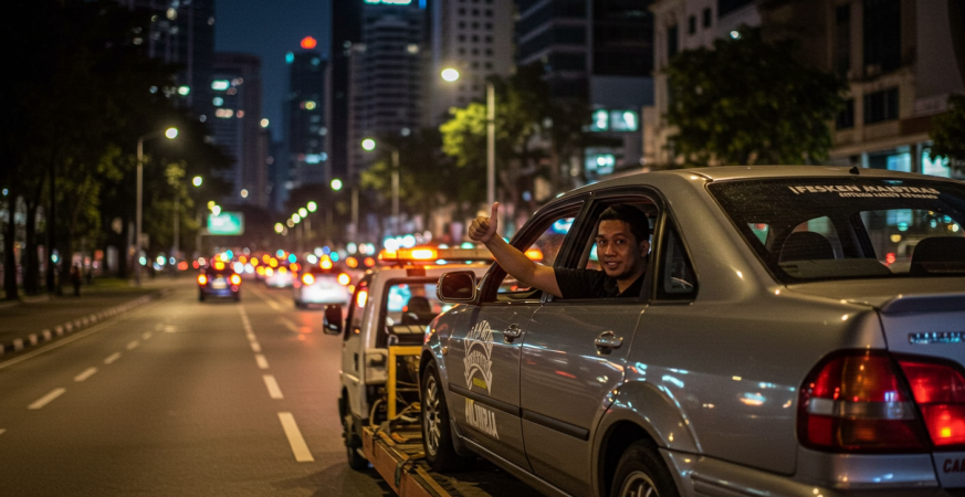 kereta towing