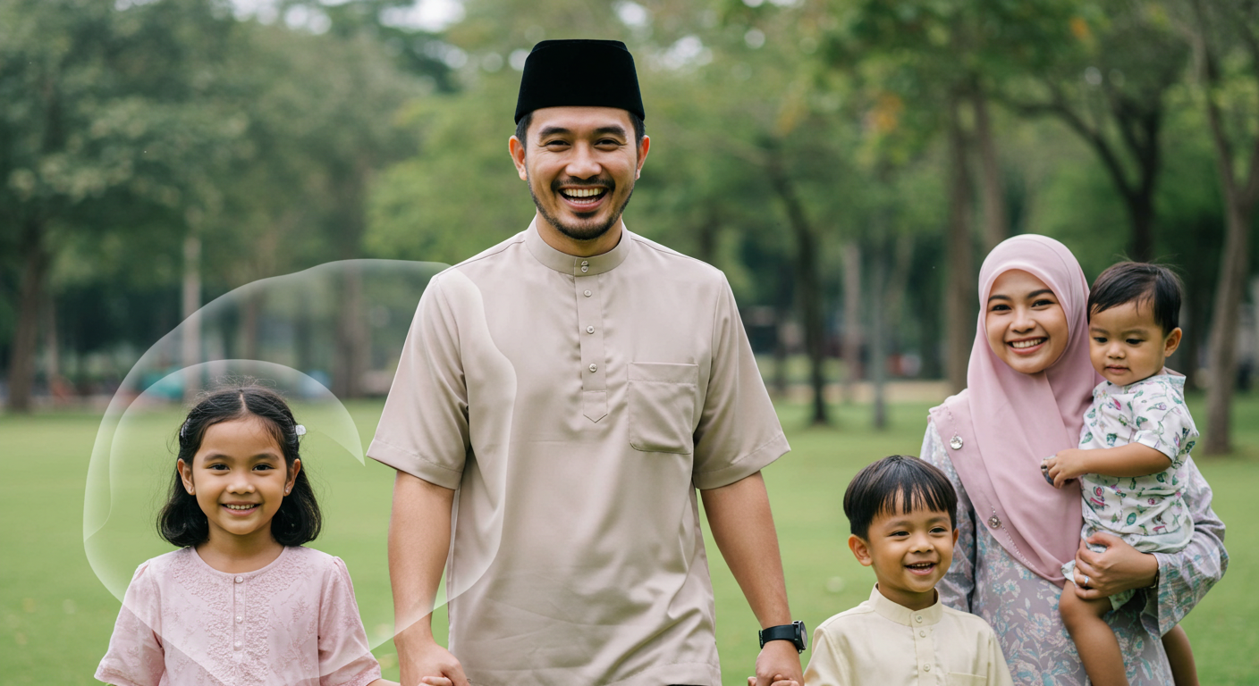 Lelaki berjalan takaful