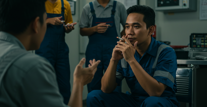 orang hisap rokok