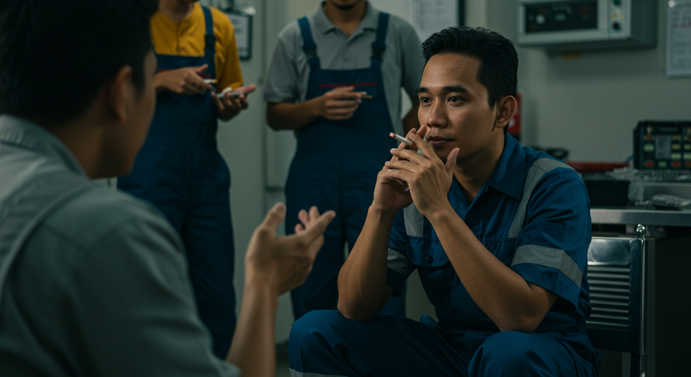 orang hisap rokok