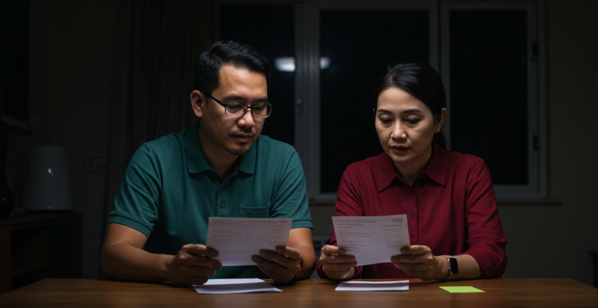 Suami isteri bincang takaful
